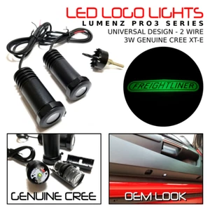 2 Door Retrofit LED Puddle Light Kit Ghost Shadow for Freightliner Semi - Green - Picture 1 of 6