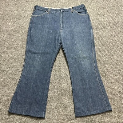 Dickies 女式靴型牛仔裤 W40 英寸蓝色牛仔复古风格高腰无标签 — 第 1/4 张图片