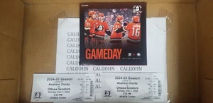 Anaheim Ducks vs Senators Rare Ticket Stub Vatrano 2G, 1A; Terry 3A; Tkachuk 2G - Picture 1 of 1