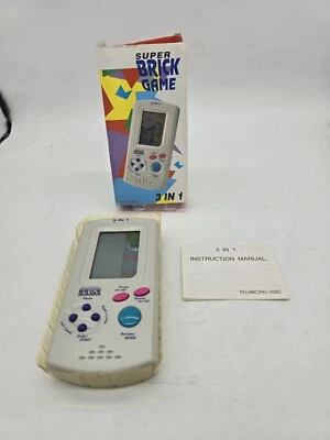 RARE RETRO  TETRIS style SUPER BRICK GAME IN 1 CONSOLE WORKING  E-168 BOXED CIB  - Bild 1 von 4