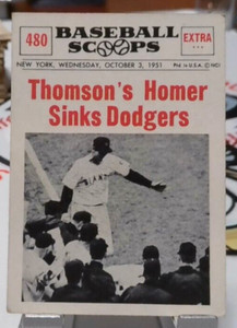 #2656 1961 NU BASEBALL SCOOPS #480 THOMSON