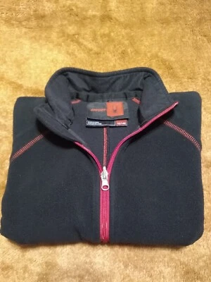 Spyder Kids Youth Full Zip Jacket Size 10 Knit Black Sweater Fleece Lined Pocket - Image 1 of 4