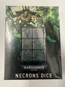 NECRON DICE 40K Warhammer Games Workshop 40.000 NUOVI in scatola Necrons - Foto 1 di 4