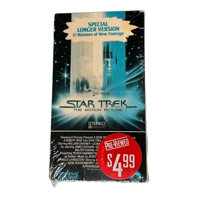 Blockbuster Store Star Trek The Motion Picture VHS Pre Viewed Longer Version - Image 1 of 4