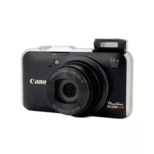 Cámara digital Canon PowerShot SX230 HS 12,1 MP 14x zoom óptico enfoque automático negra - Imagen 1 de 7