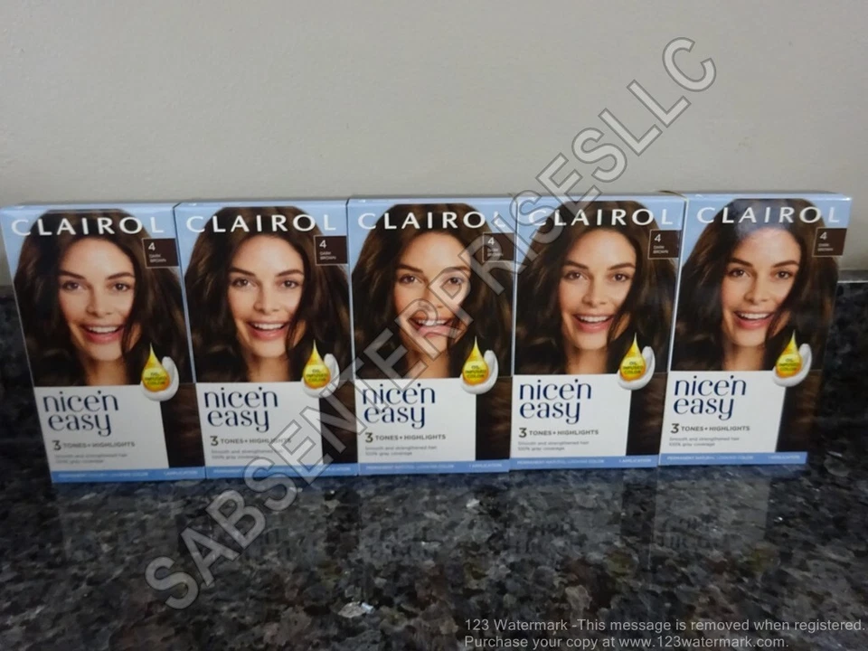 () CLAIROL ’N Easy Perm Hair Color Dark Brown PRIORITY SHIP