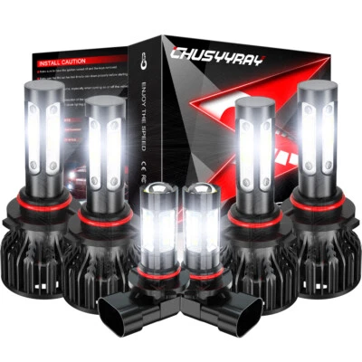 Kit combinado de faros LED altos/bajos + faros antiniebla 6000K para Cadillac SRX 2004-2009 Foto 1 de 4