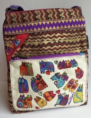 Laurel Burch Crossbody Purse Bag Cat Lovers  - Image 1 of 4