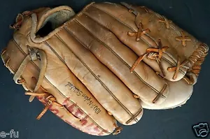 Vintage DICK McAULIFFE Autograph Model 42-328 Left Handed 12" Baseball Glove - Picture 1 of 4