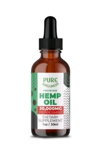 Organic Hemp Oil 30,000 Mg Discover the Many Uses Of Hemp Seed Oil Free Shipping - Picture 1 of 4