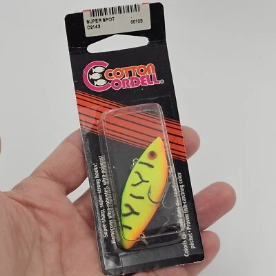 Vtg 1997 Cotton Cordell 2100 Series Super Spot C2143 Tough Color 2" Crankbait — 第 1/4 张图片