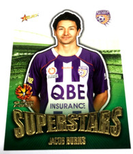 2009-10 SELECT A-LEAGUE CARD SUPERSTARS CHASE CARD AS12 JACOB BURNS-PERTH