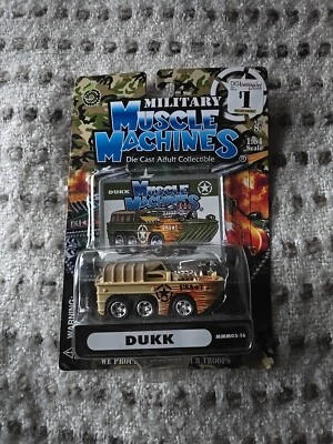 2003 Funline Military Muscle Machine Diecast Toy Car Dunk Boat Car - Image 1 of 2