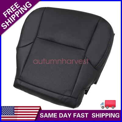 Cubierta de asiento de cuero negra inferior del conductor negra de repuesto para Lexus GX460 2010-2017 Foto 1 de 4