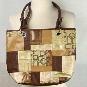 ROSETTI Bolso de Hombro Mujer Marrón, Beige, Cierre de Cremallera, Bolsillos Interiores - Imagen 1 de 4