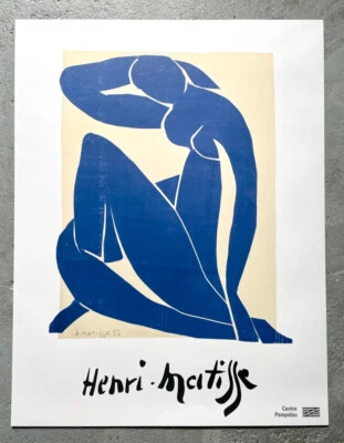 HENRI MATISSE - GRAN CARTEL DE EXPOSICIÓN 60 x 77 cm - CENTRO POMPIDOU - PARÍS Foto 1 de 4