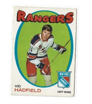 1971-72 O-Pee-Chee #9 Vic Hadfield VG - Image 1 of 2