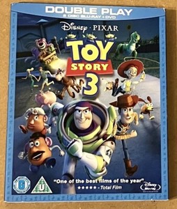 Disney Pixar Toy Story 3. Double Play (2 Disc Blu-Ray + DVD) & 4 Art Cards. VGC.