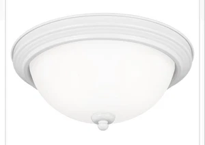 Generation Lighting Geary 2 Light 12.5 inch White Flush Mount Ceiling Light - Picture 1 of 3
