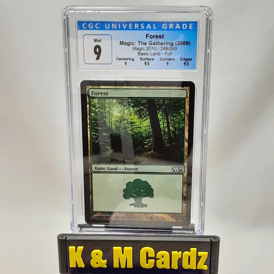 MTG - M10 - Forest - Foil - Graded - CGC 9 - Image 1 of 4