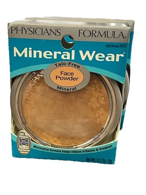 Physicians Formula Mineral Wear Face Powder SPF 16 Light Bronzer (2415) SEALED - Image 1 of 4