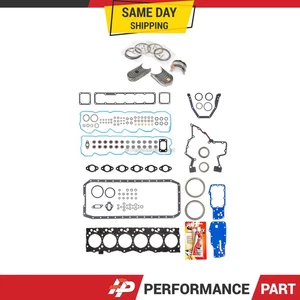 Full Gasket Set Bearings Rings Fit 03-04 Dodge Ram 2500 3500 5.9L Diesel - Picture 1 of 12