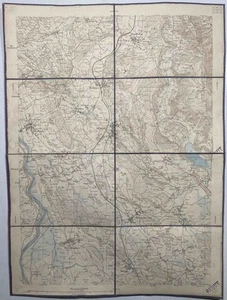 Affoltern Mettmenstetten - Rifferswil Maschwanden Atlas Suiza mapa 1880 - Imagen 1 de 1