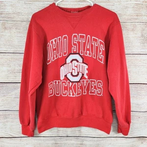 Sudadera roja vintage Champion años 90 Ohio State University Buckeyes mediana OSU - Imagen 1 de 9