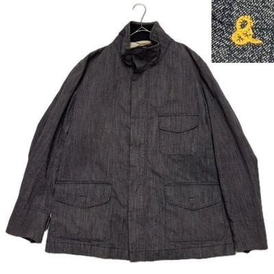 Chaqueta Mono Denim Negra 45rpm, Bordada, Talla 3, Para Hombre Foto 1 de 4