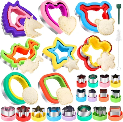 8er Pack Sandwichausstecher Ausstechformen Sandwichmaker Brotbackautomat Lunchbox 16 Stück - Bild 1 von 4