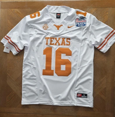 Arch Manning #16 Texas Longhorns 2025 CFP "Chic - Fila" Peach Bowl MEN Jersey 🔥 - Image 1 of 4