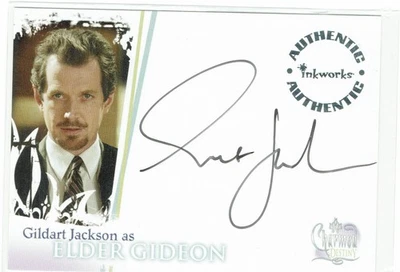 Charmed Destiny Inkworks 2006 Autograph Card A-8 Gildart Jackson as Elder Gideon - Image 1 of 3