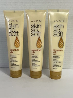 Lote de 3 AVON Signature Silk + Argan creme reabastecimento para as mãos 3,4 oz cada lacrado F3 - Imagem 1 de 4
