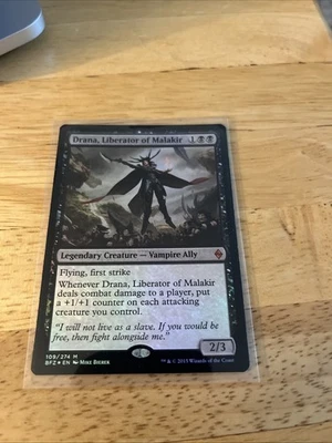 MTG -Drana, Liberator of Malakir - Battle for Zendikar - FOIL - LP - Image 1 of 2