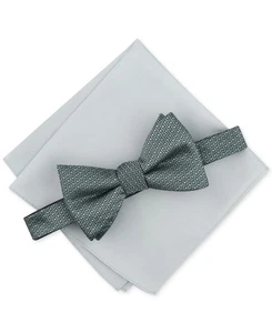 Alfani Men's Bow Tie & Pocket Square Set, Green, One Size - Picture 1 of 1