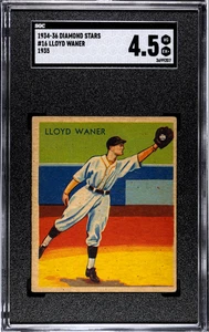 1934-36 Diamond Stars #229 Lloyd Waner HOF SGC 4.5 - Picture 1 of 2