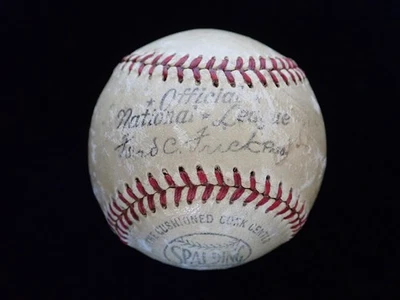 1949-51 FORD FRICK Official National League Game Spalding Baseball - Image 1 of 4