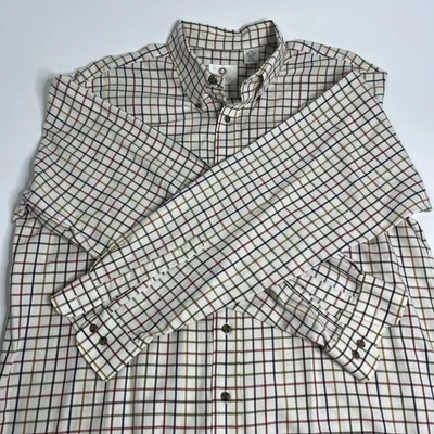 Viyella Cotton Wool Tattersall Button Down Sport Shirt Men’s XLT - Image 1 of 4