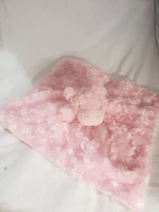 Super Star Baby Pink Unicorn Lovey Security Blanket With Rattle Plush Htf - Picture 1 of 7