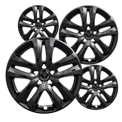 Impostor Wheel Skins Gloss Black 18 Inch Rims Set of 4 for 2018-2019 Ford Explor - Image 1 of 2