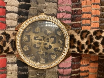 RELOJ GUESS TONO DORADO ANIMAL PRINT LEOPARDO MUJER CRISTAL Foto 1 de 3