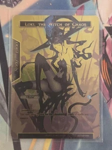 GOLD UBER PROMO LOKI, THE WITCH OF CHAOS GRAND PRIX TOP 8 FORCE OF WILL FOW - Picture 1 of 2