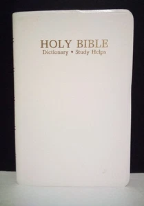 Heilige Bibel KJV Wörterbuch/Studium hilft HC ©1989 Weltbibelverlag weiß - Bild 1 von 11