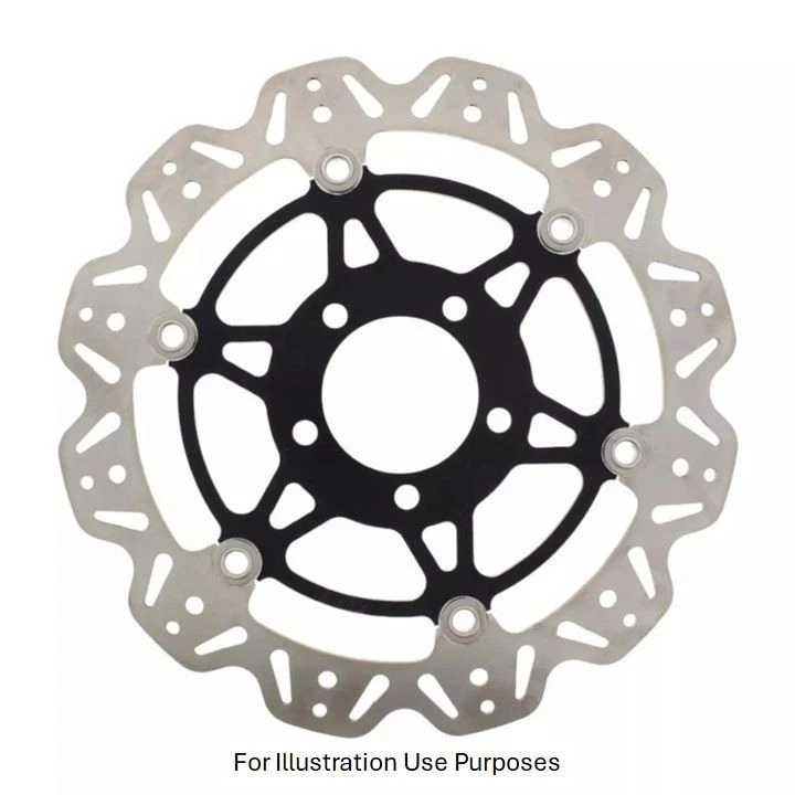 EBC Float Vee Rotor Front BLK Hub Front Left for Suzuki DL 1000 V-Strom 2002-10 - Image 1 of 1