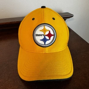 NFL Team Apparel Pittsburgh Steelers Hat NFL Football Adjustable Cap Yellow - Picture 1 of 8