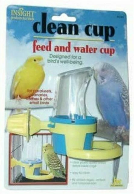 JW Pet Company Insight Clean Cup Feed and Water Small Bird Assorted Colors