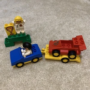 LEGO Duplo 2671 Juego de Figuras de Juguete de Carreras Team Building 1991 Completo de Colección - Imagen 1 de 12