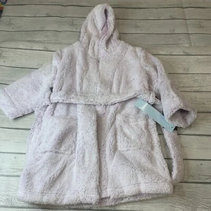 Art Class Robe Girl 4/5 X Small Tie Front Lilac Soft Fleece Hooded Pockets XS - Picture 1 of 12