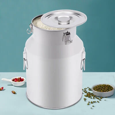 Botte in acciaio inox 28 litri lattiera lattiera lattiera trasporto latte contenitore latte - Immagine 1 di 4