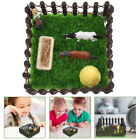 1 Set Realistic Miniature Stud-farm Model Educational Horse Barn Toy